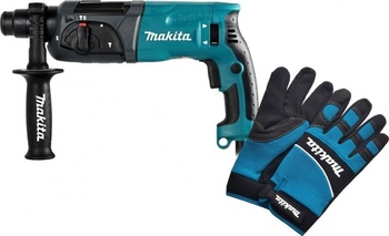 Перфоратор сетевой MAKITA HR 2470 + перчатки [152029]